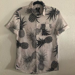 Pineapple button down shirt
